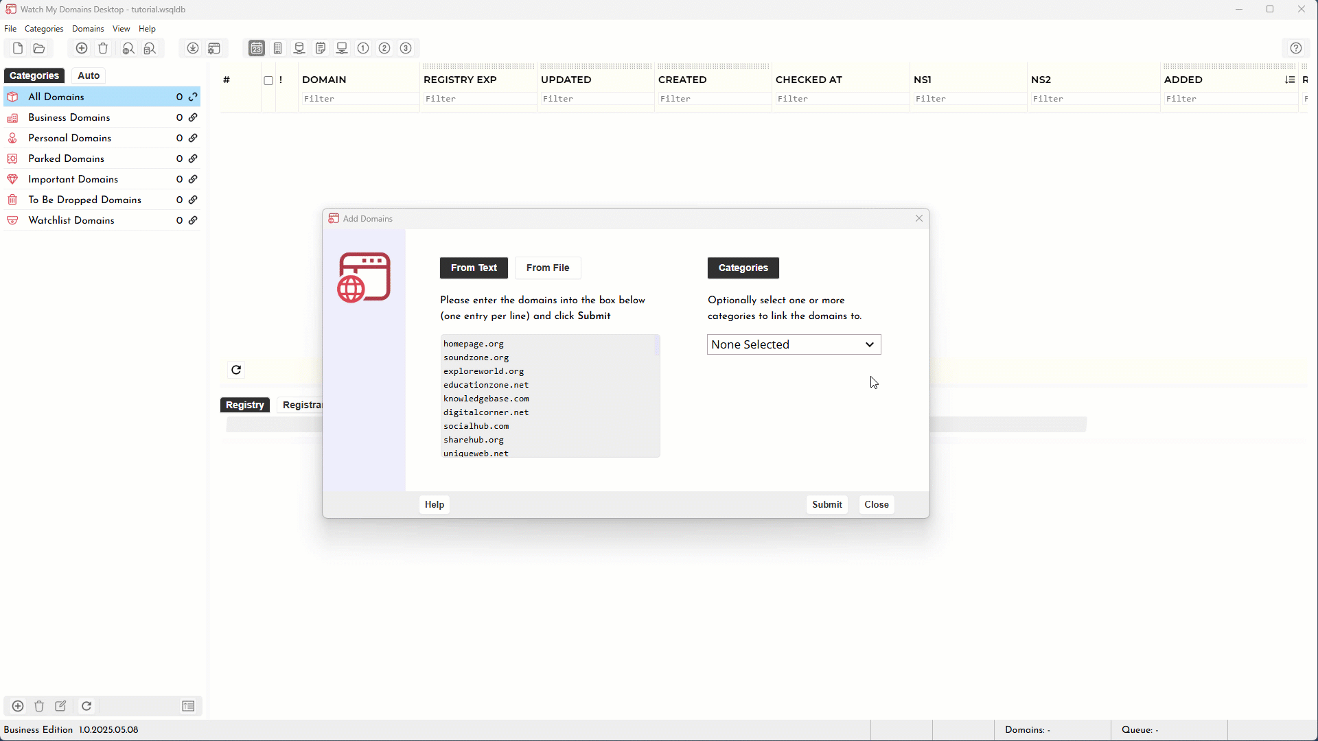 Watch My Domains Desktop